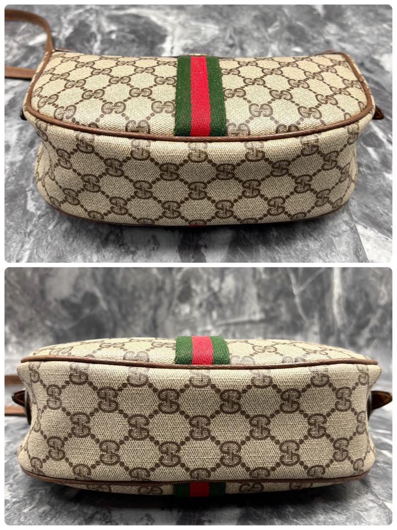 ✨極美品✨GUCCI シェリーライン GG ショルダーバッグ レザー ブラウン