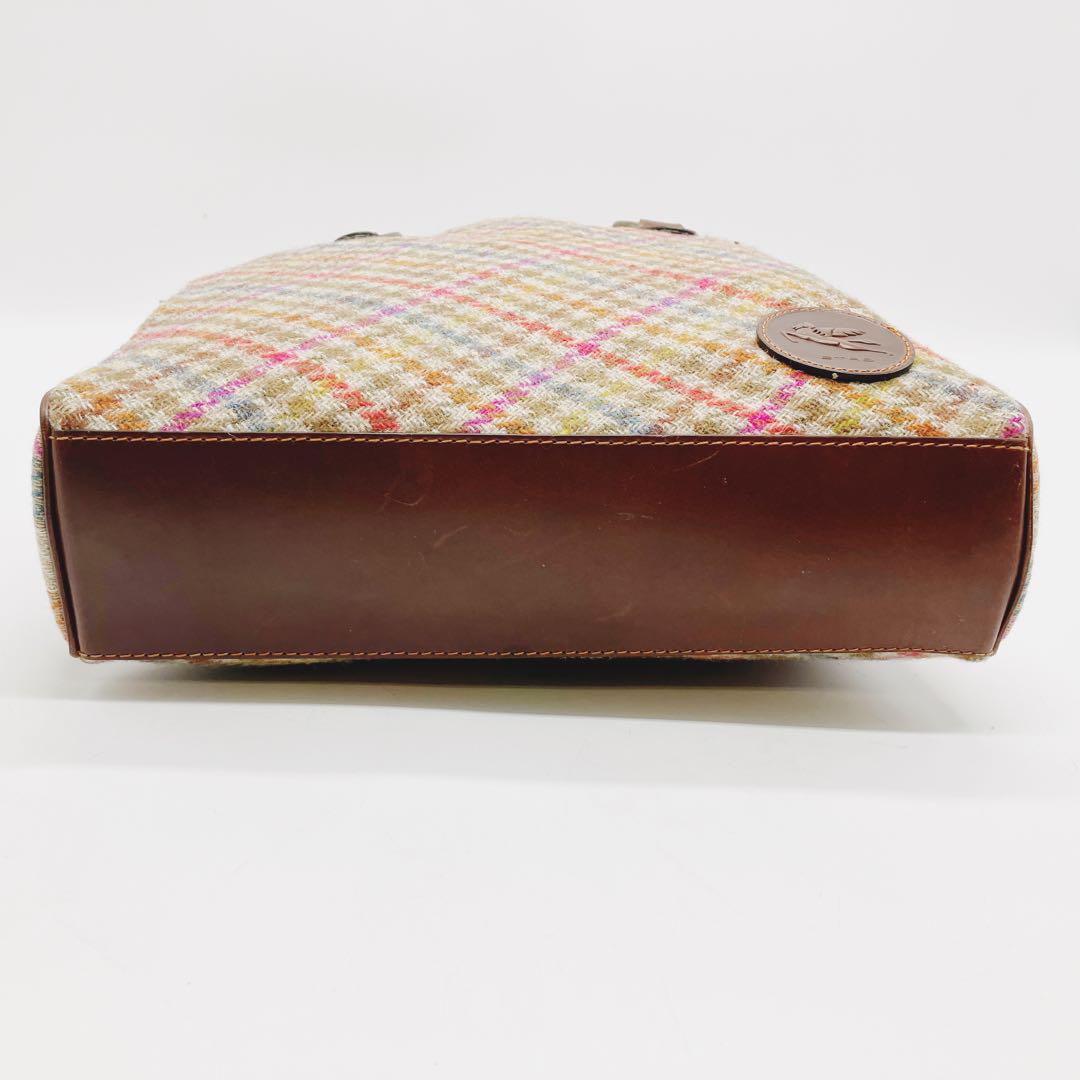 希少✨️ETRO エトロ トートバッグ ツイード生地×レザー A4可 肩がけ