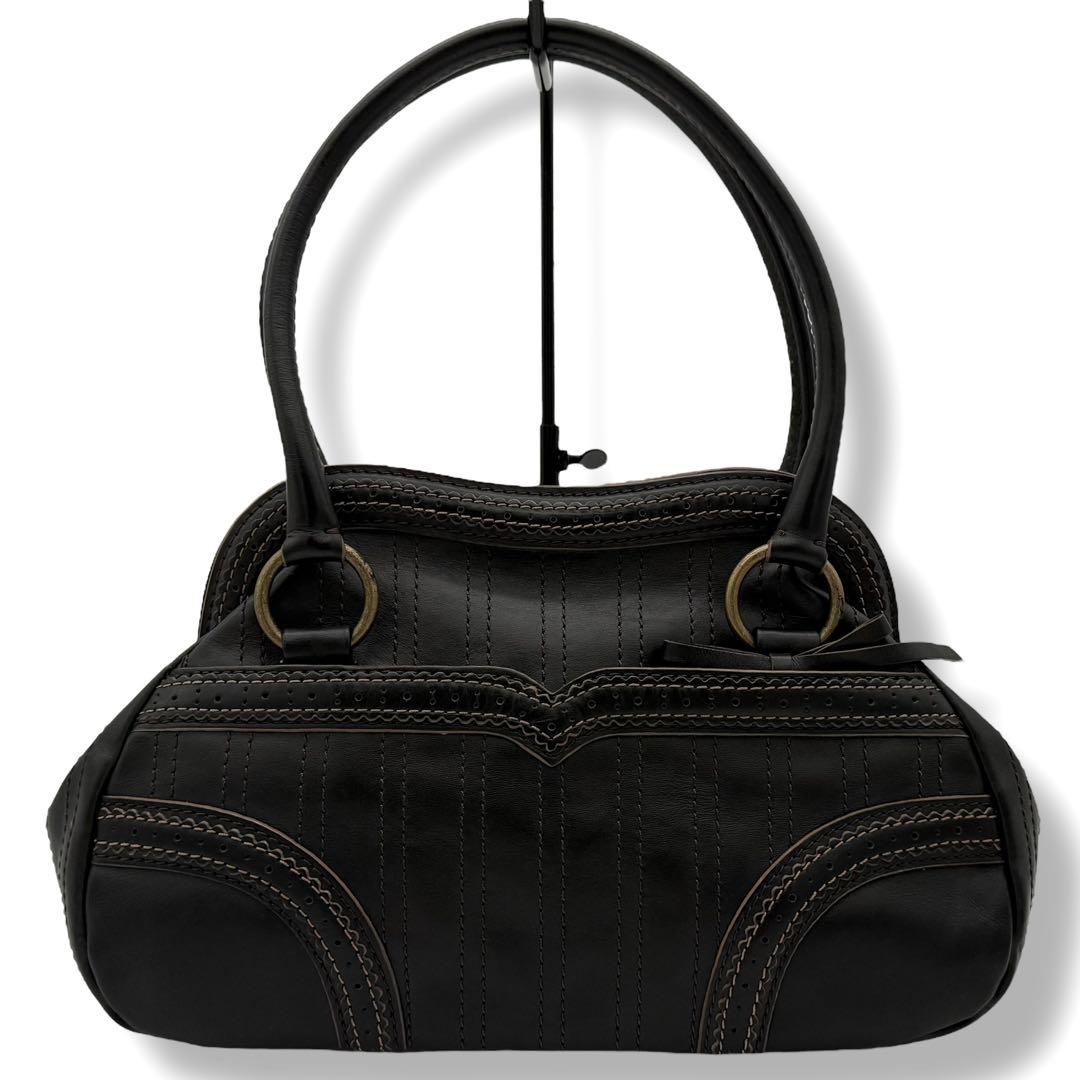 極美品✨ANNA SUI グレイス トートバッグ 蝶チャーム パスケース A4可 ANNA SUI（アナスイ）の「グレイス 2wayトートバッグ小（トート