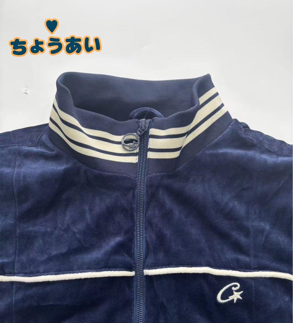 Corteiz VVS Uptown Velour Set - Navy