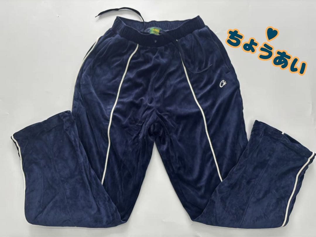 Corteiz VVS Uptown Velour Set - Navy