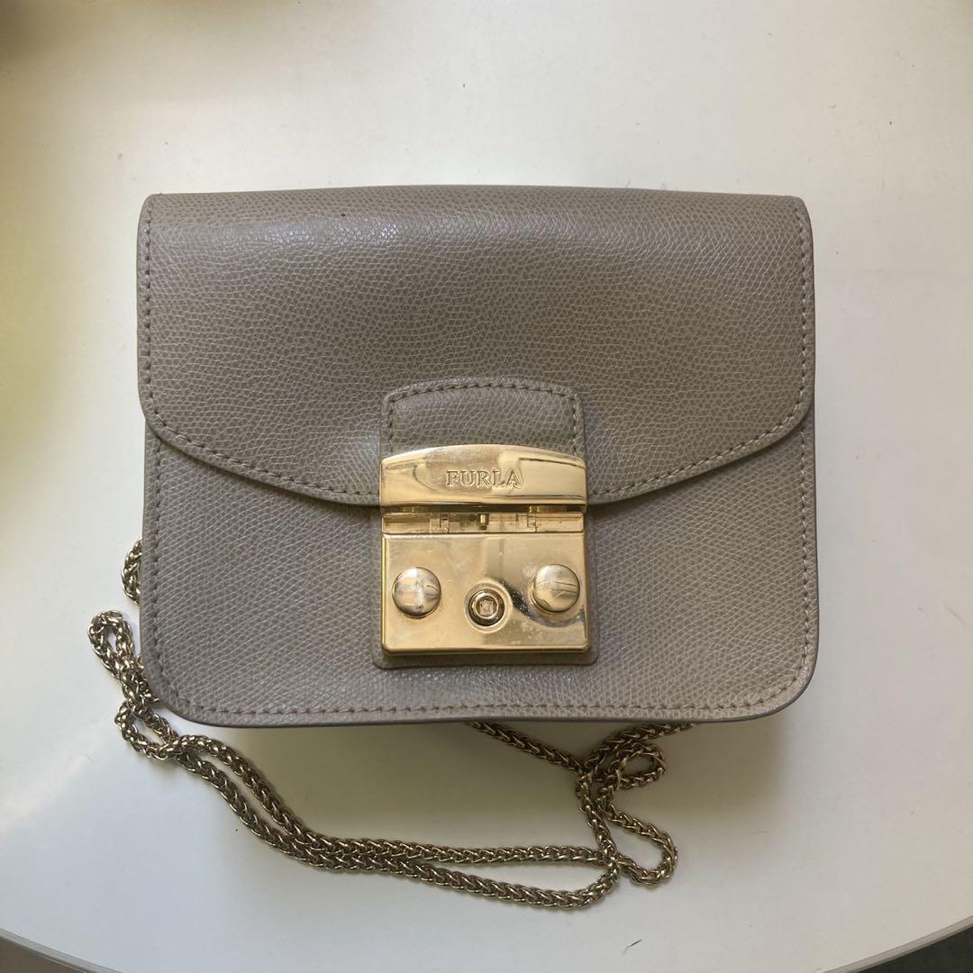 FURLA ショルダーバッグ グレー