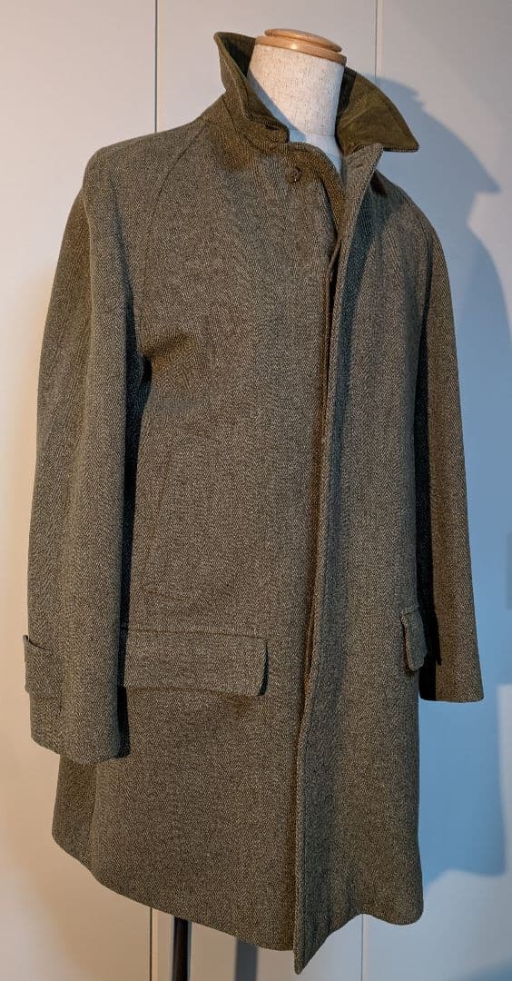 80's〜90's　Grenfell ステンカラーコート Derby Tweed
