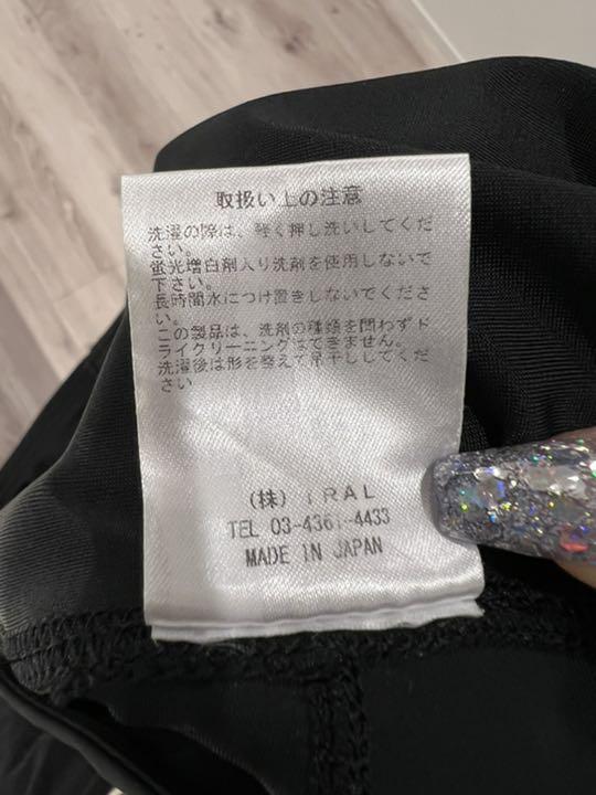 アイラル　シースルーレースアップレギンス　M
