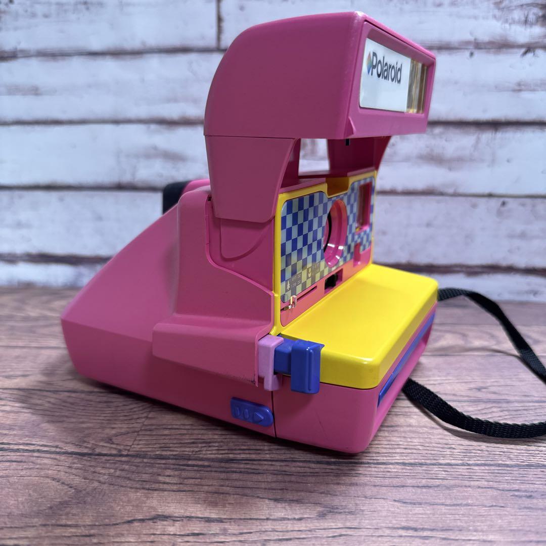 【希少・激レア】昭和レトロ Polaroid ポラロイドカメラ TOMY ピンク