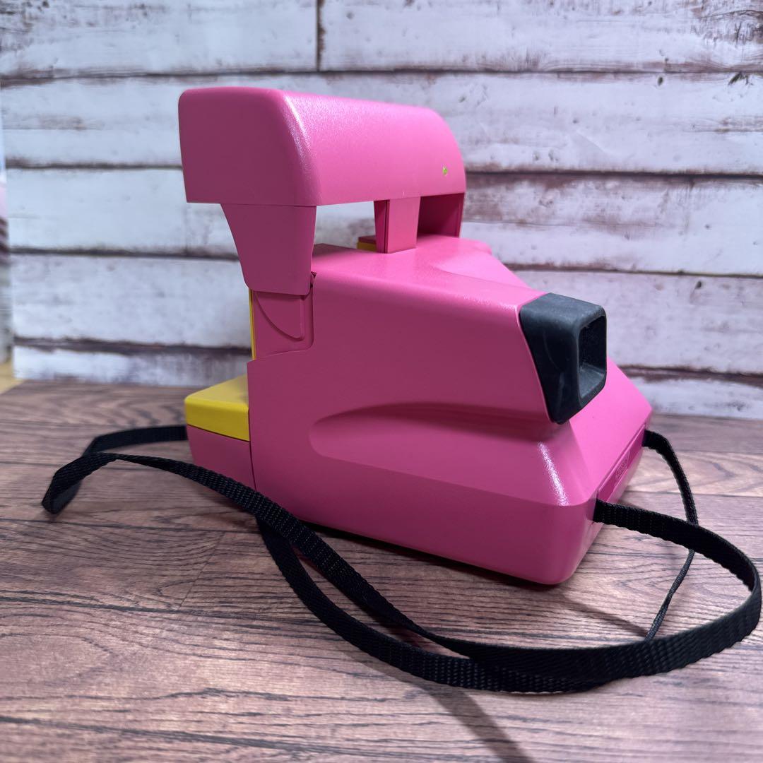 【希少・激レア】昭和レトロ Polaroid ポラロイドカメラ TOMY ピンク