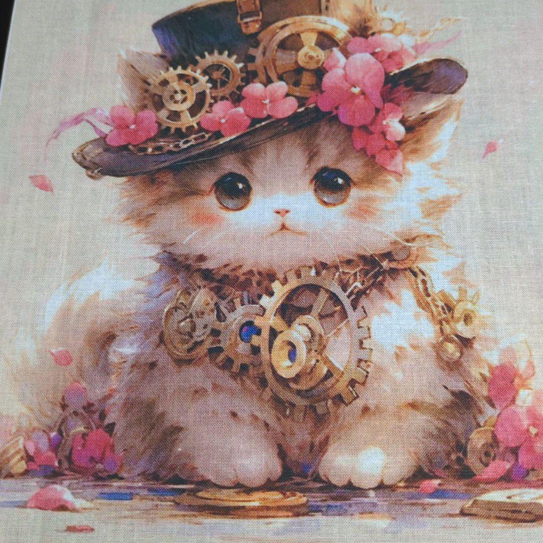 可愛いねこパネル生地 ハンドメイド - メルカリ