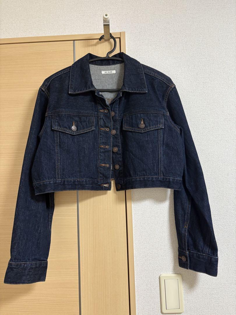 【激安】半額以下- 50%OFFの安い通販 ダークデニム メルカリ - クロップドジャケット ジャケット・アウター