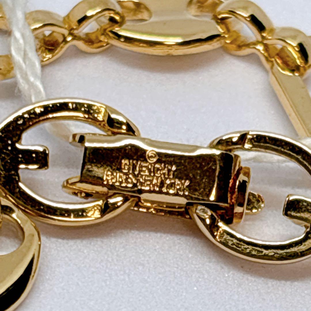 【新品未使用】GIVENCHY ジバンシー ゴールド ロゴ ブレスレット
