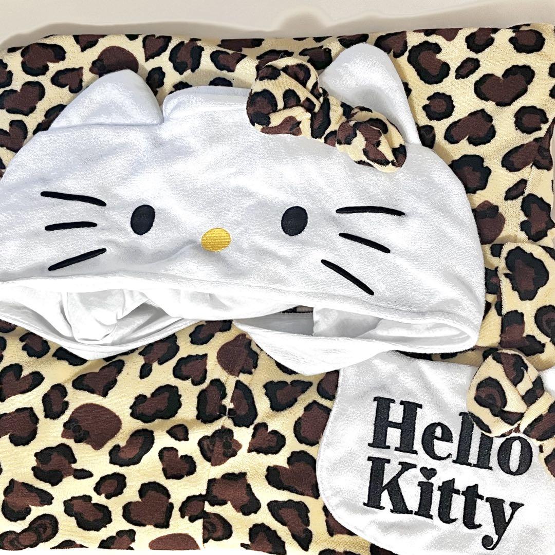 新品　Lサイズ　キティちゃん　ヒョウ柄　パイル　コンビネゾン 新品 通販ファッション - 新品 Lサイズ キティちゃん ヒョウ柄