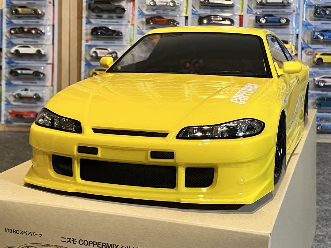 タミヤ ラジコン RC 日産シルビアS15 塗装済スペアボディ イエロー 訳有】タミヤ ラジコン RC 日産シルビアS15 塗装済スペアボディ