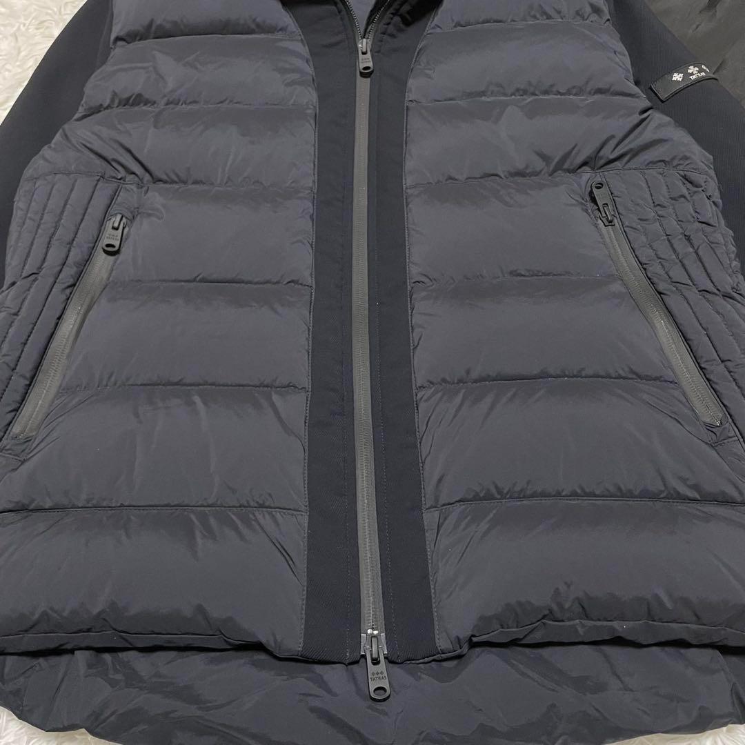 【極美品】タトラス ブレージョ ハイブリッドダウン 異素材 ブラック 04 XL