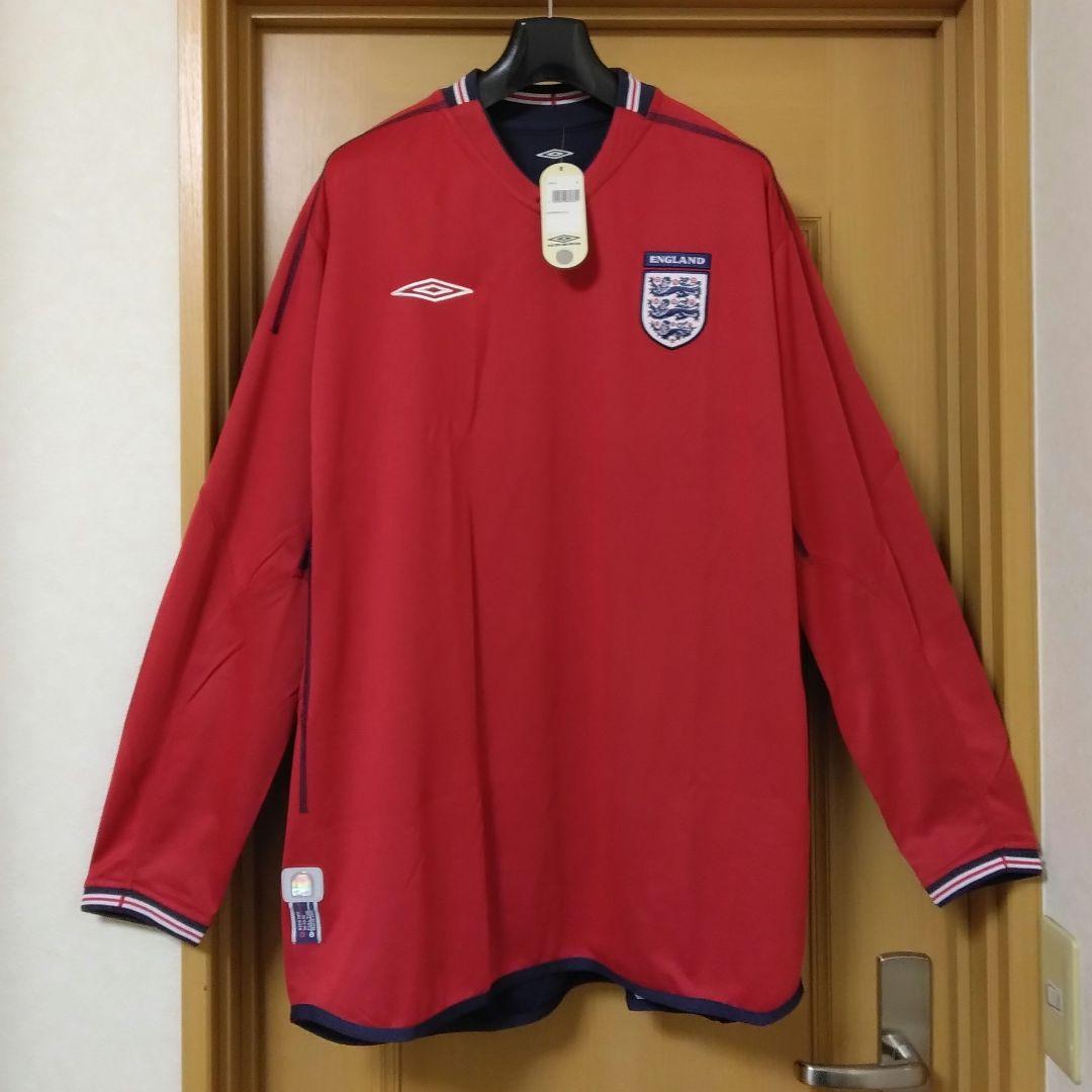 未使用 イングランド代表 アンブロ リバーシブル サッカー 長袖