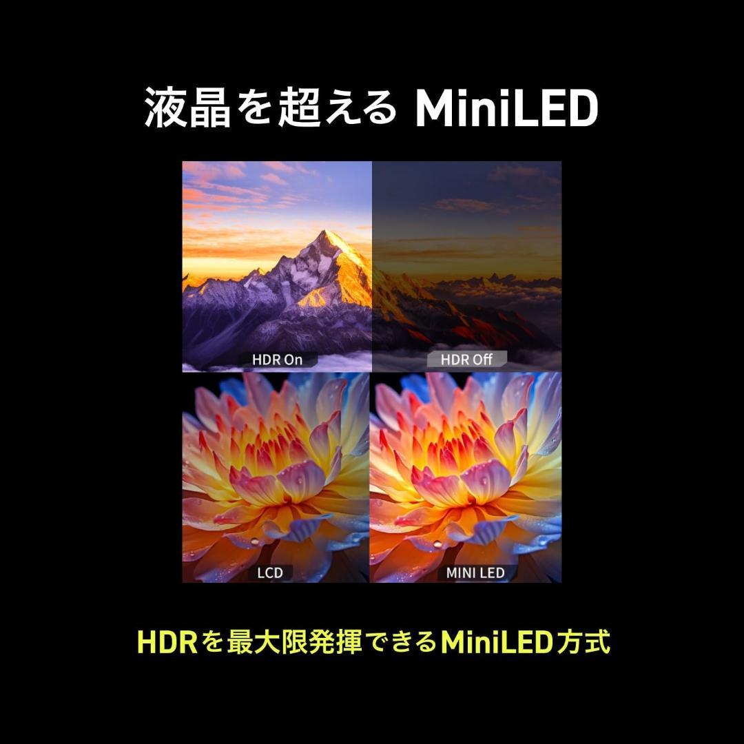 【新品】GRAPHT MiniLED ゲーミングモニター 27インチ WQHD