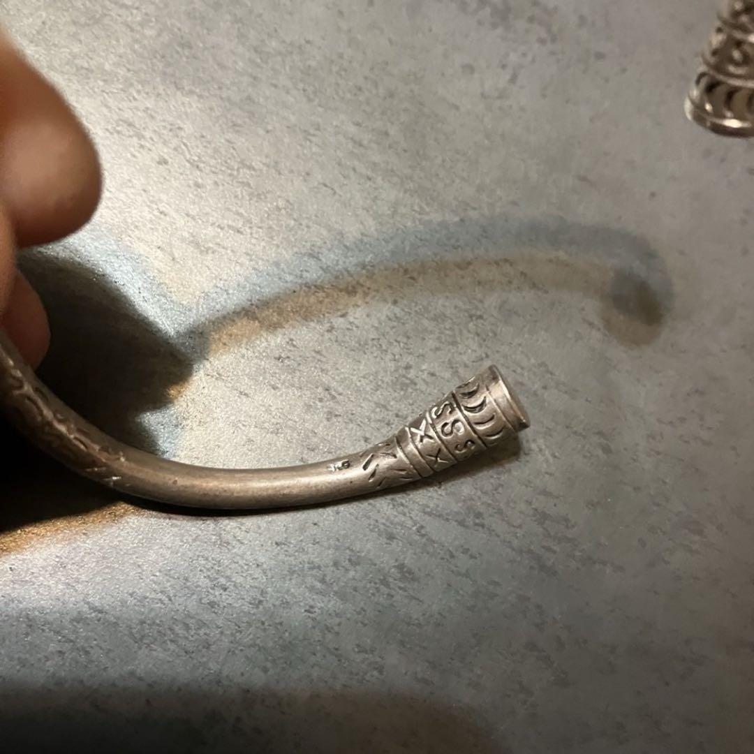 SILVER925 ETHNIC BANGLE/BRACELET/シルバーブレス