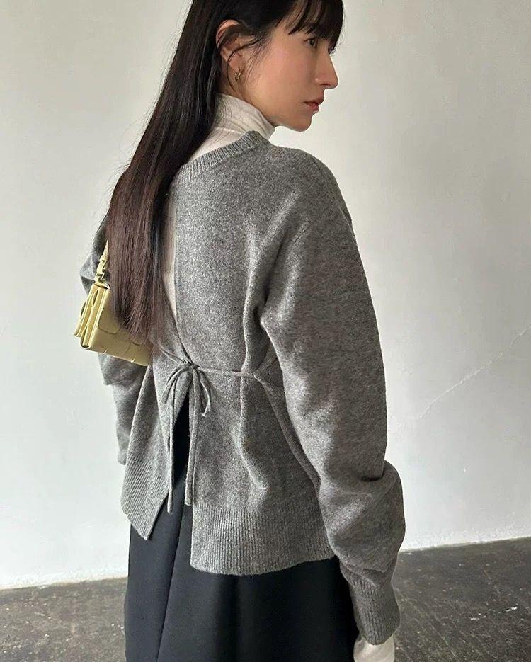広瀬すず　CLANE LOOSE KNIT CARDIGAN 広瀬すず×CLANE W FACE CENTER SLIT KNIT TOPS - トップス通販