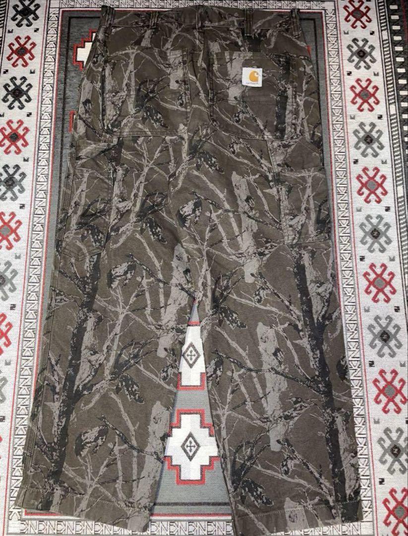3/2まで出品Carhartt wipシングルニーパンツ　 リアルツリー