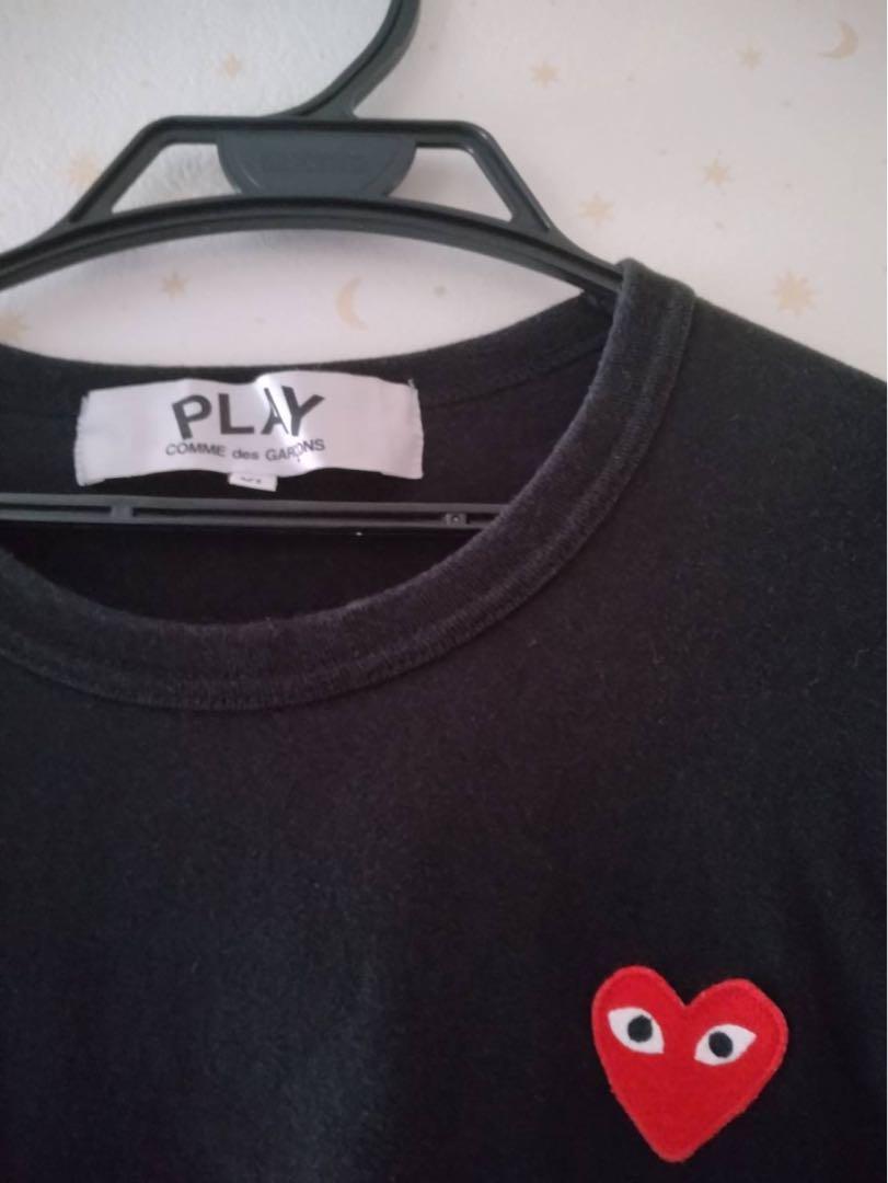 最終値下げコムデギャルソンPLAY ハートロゴ Tシャツ L二枚セット