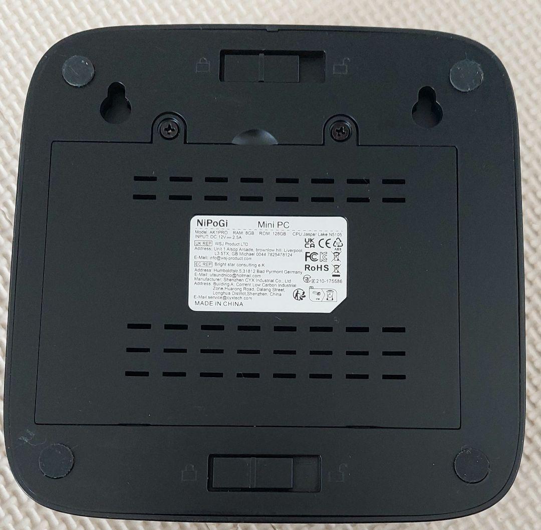 NiPoGi MiniPC AK1PRO Windows11 Pro