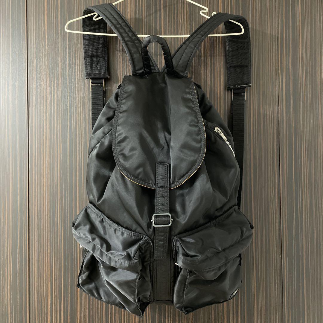 格安新品  PORTERポーター タンカー ナイロン リュック ブラック×オレンジ バッグ