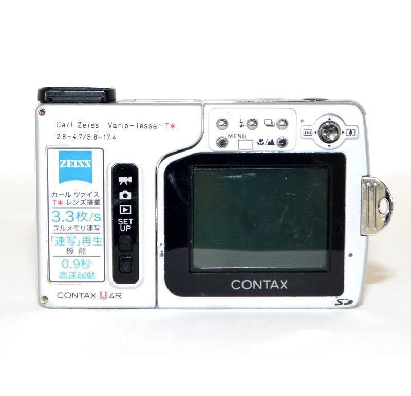 匿名配送☆CONTAX U4R ブラウン デジカメ コンタックス 美品コンデジ
