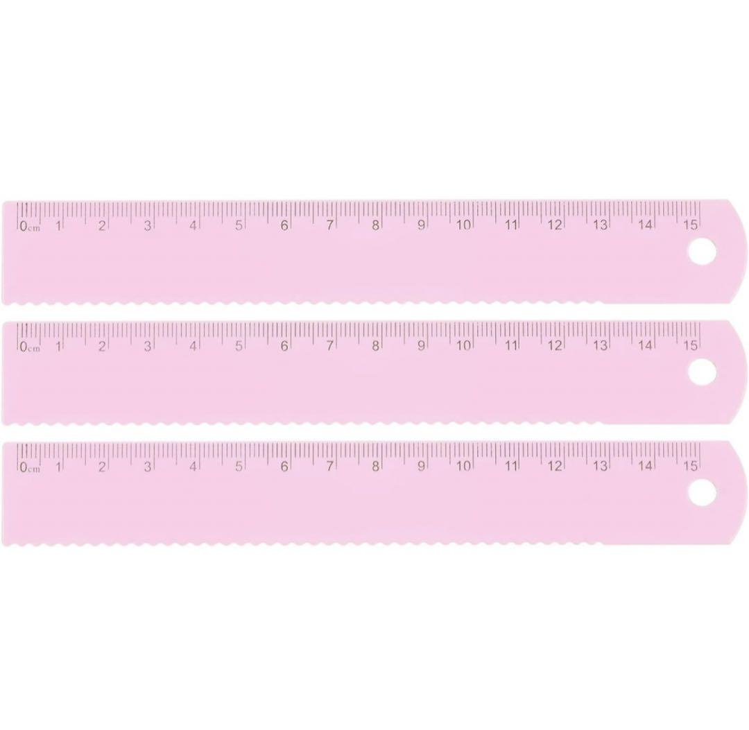直定規 18 cmメトリック 3個セット
