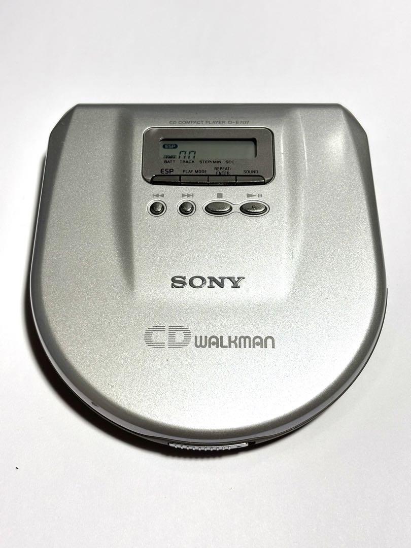週末限定価格 SONY ウォークマン D-E707 cd ポータブルプレイヤー SONY CDウォークマン D-E707 動作品 - メルカリ