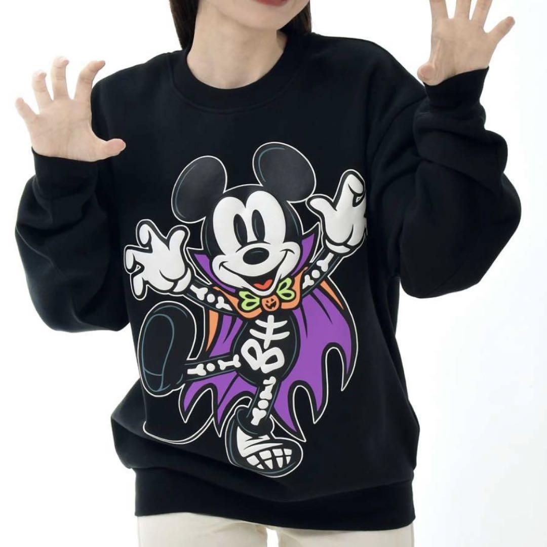 【新品・未開封】 ミッキー 長袖トレーナー ブラック ディズニーストア
