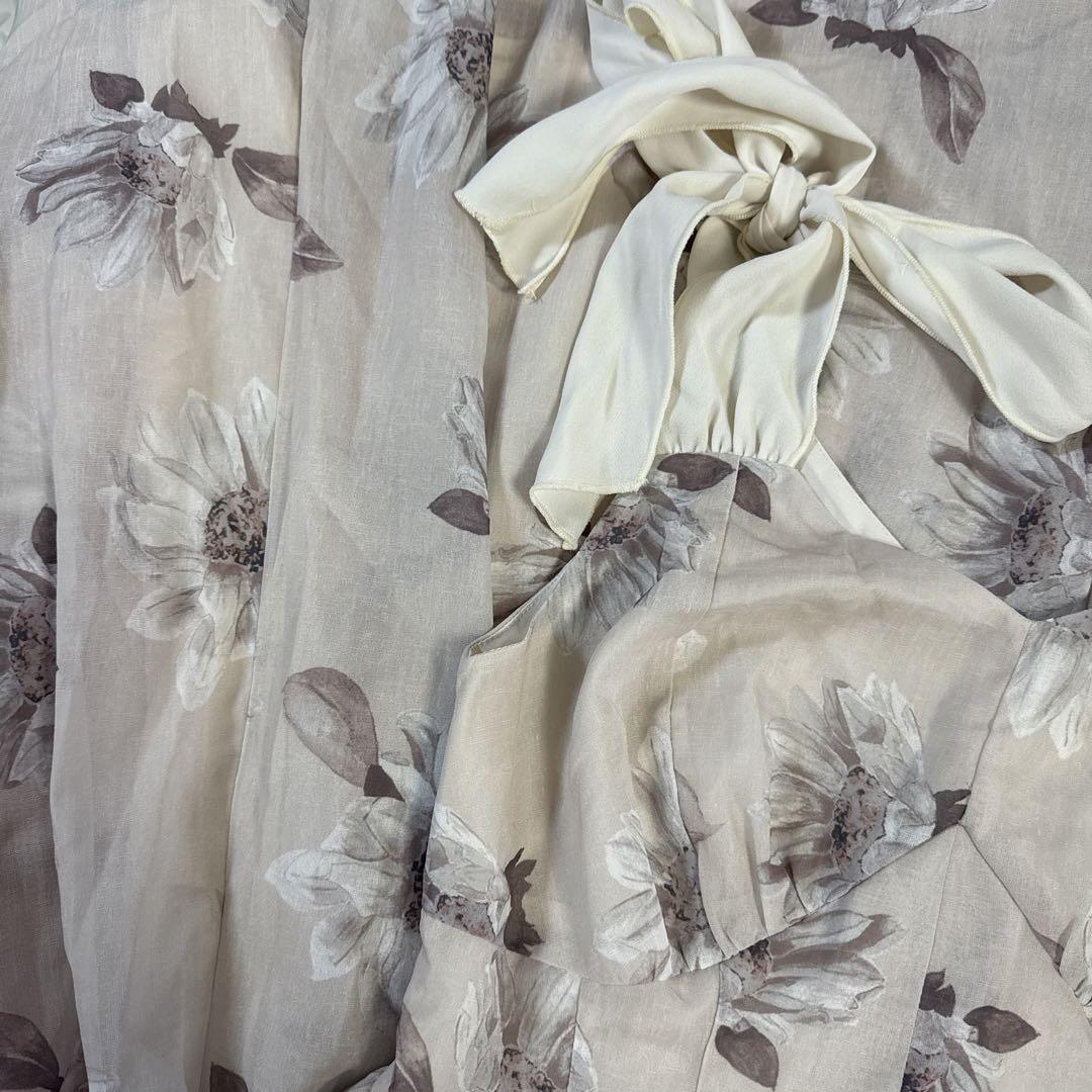 【新色】6/10までSunflower-Printed Midi Dress