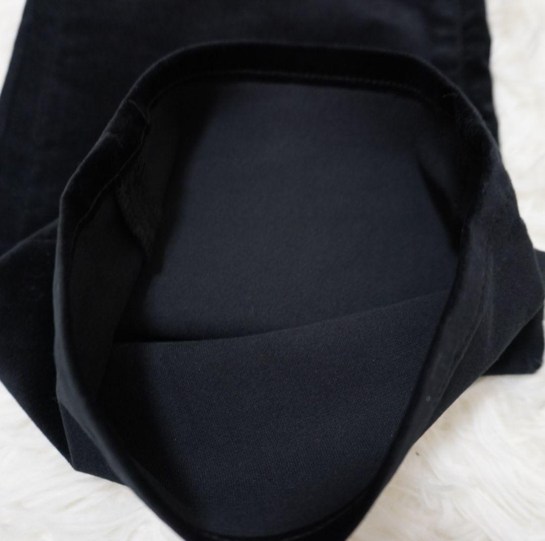 美品 ok.soon piccadilly ベロアパンツ フレア ブラック