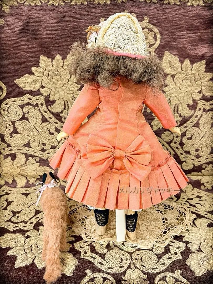 アンティーク★ビスクドール★フレンチマーケット★ゾンネベルク★お着替、箱、犬付