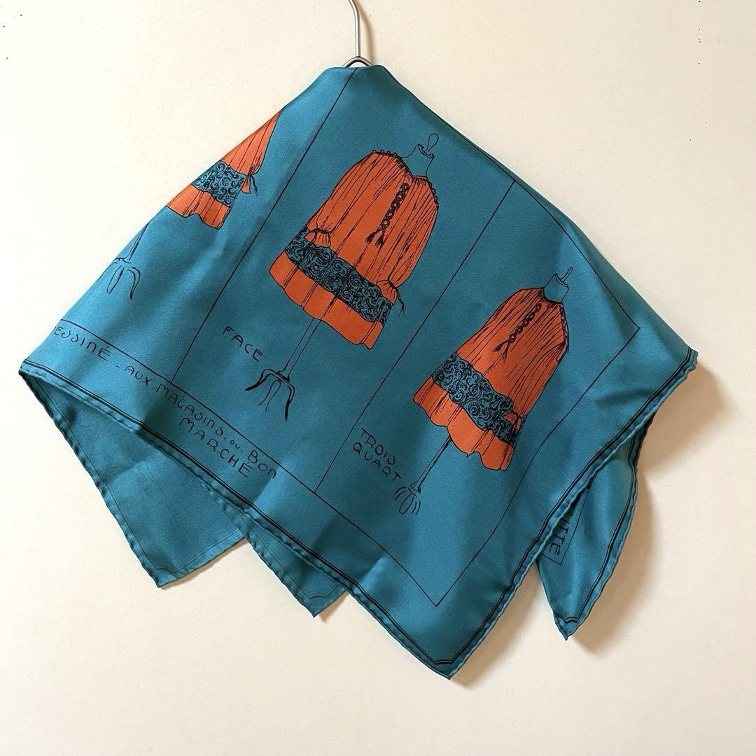 極美品✨ マニプリ manipuri シルク スカーフ ストール