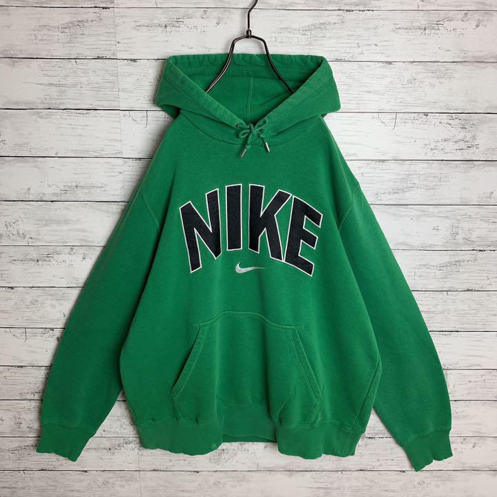 人気SALEHOT 即完モデル‼︎ NIKE アーチロゴ 刺繍 緑 パーカー NO1054 mZueT-m81911069944 得価大得価