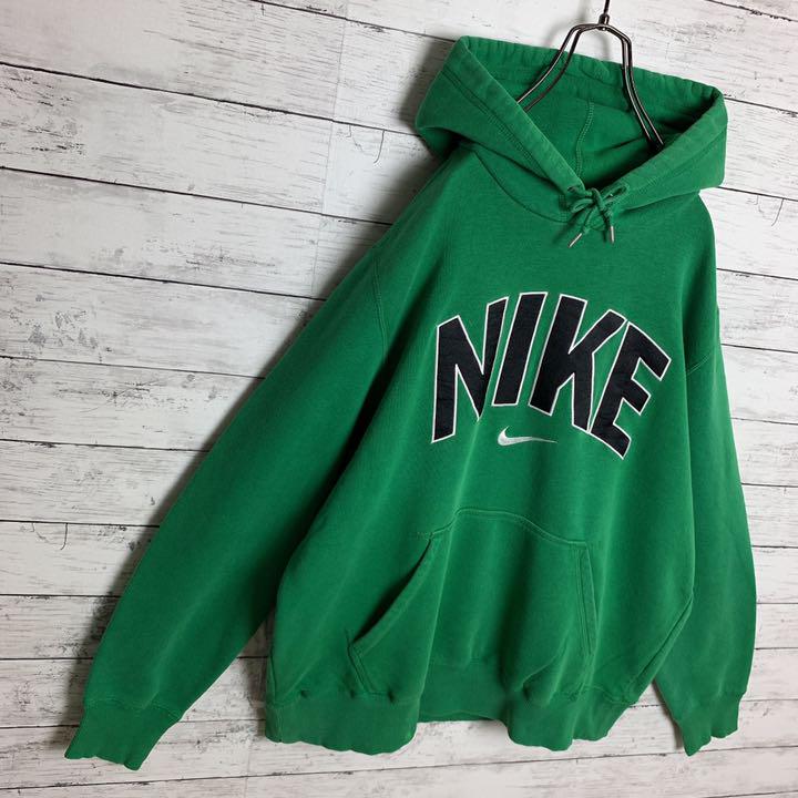 人気SALEHOT 即完モデル‼︎ NIKE アーチロゴ 刺繍 緑 パーカー NO1054 mZueT-m81911069944 得価大得価
