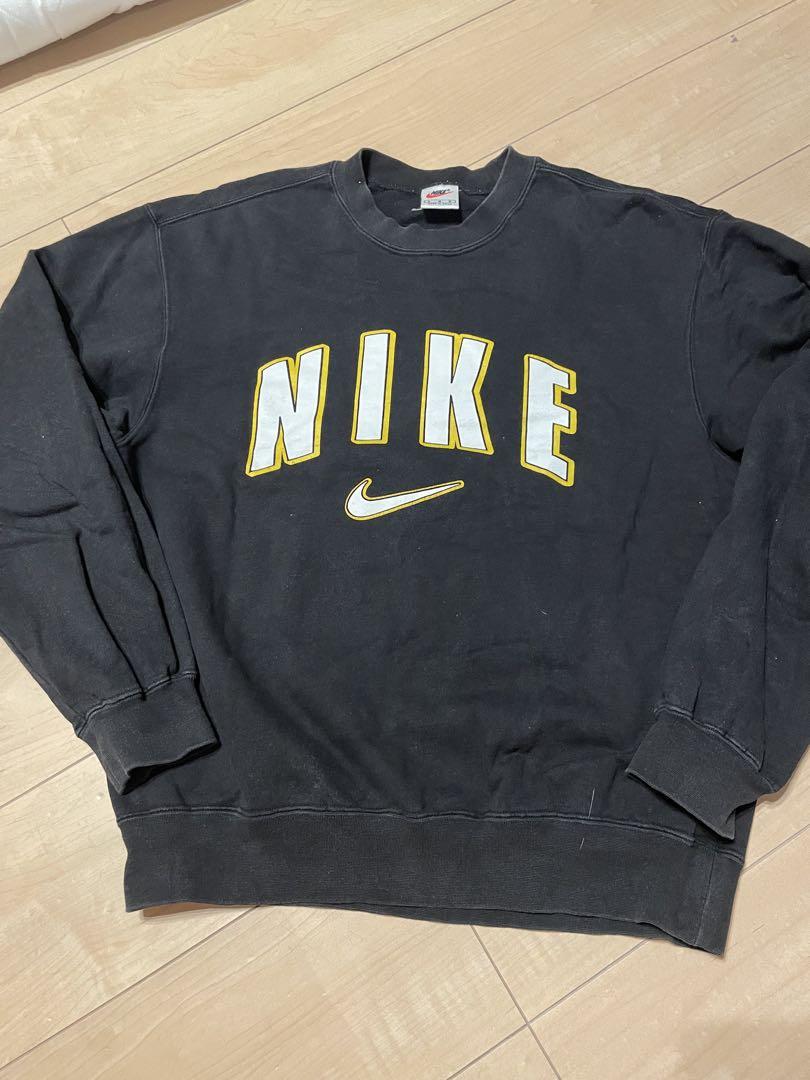 NIKE 90sブラック スウェット　トレーナー Lサイズ