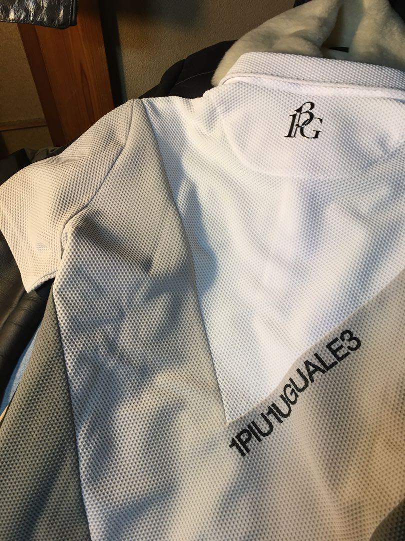 シンジロウ 　1piu1uguale3 GOLF MESH POLO