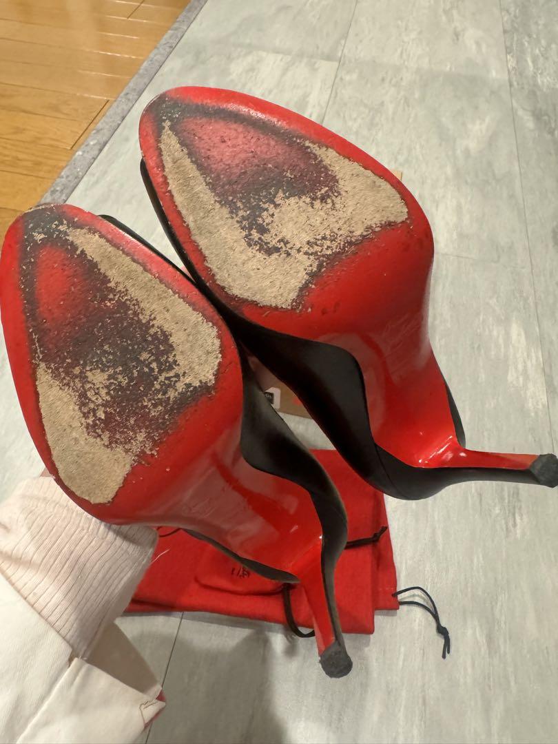 クリスチャンルブタン　35.5 オープントゥパンプス