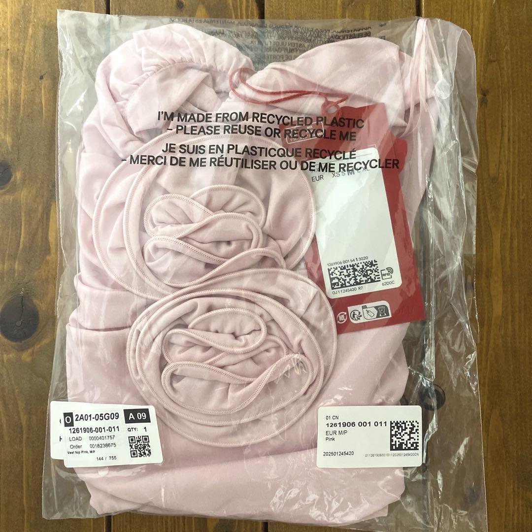 新品✨magda butrym H&M ローズモチーフホルターネックトップス