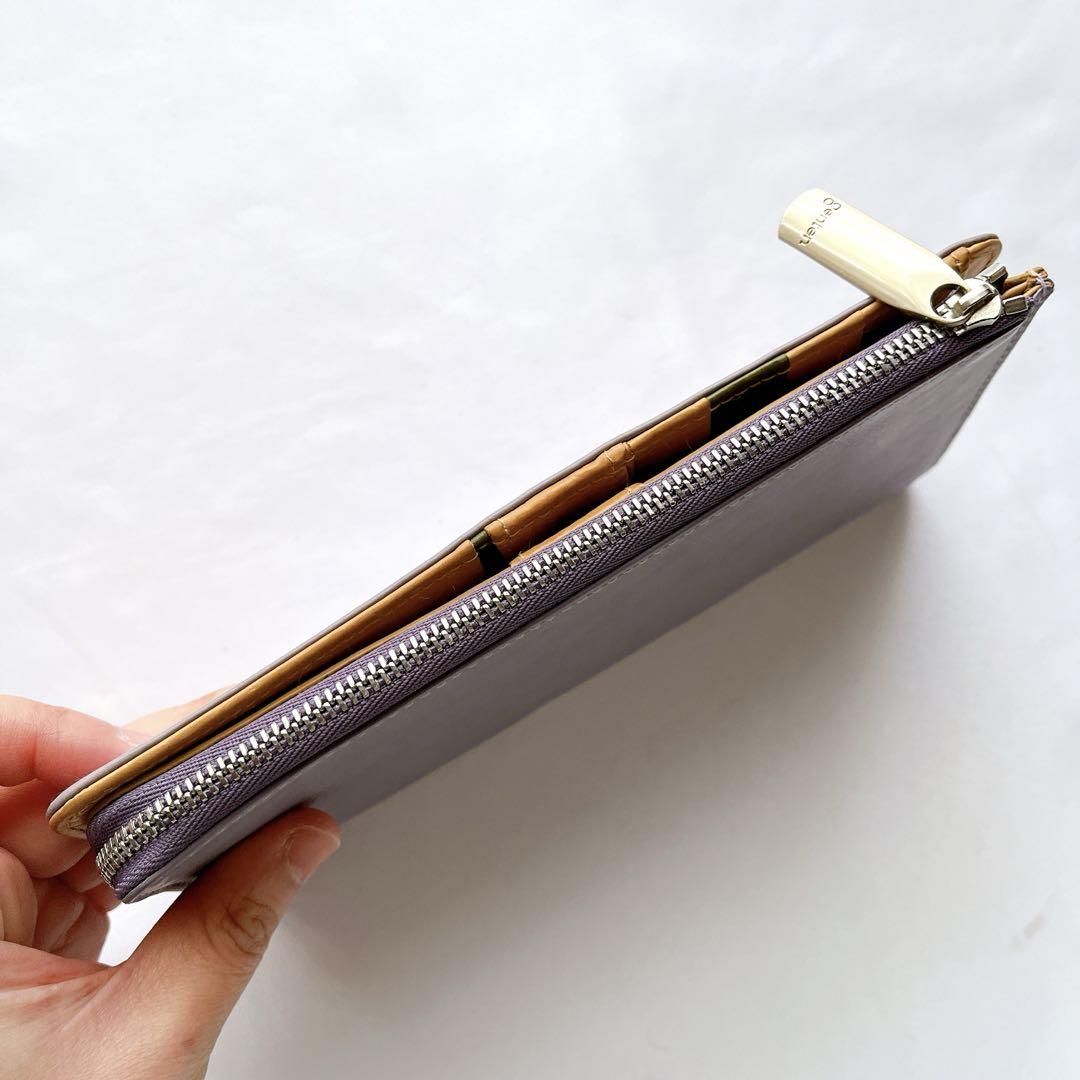 【美品】genten ゲンテン スピーナ 長財布 ラベンダー ロングウォレット