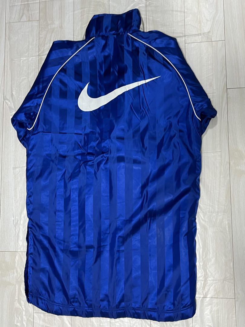 安価 ワタナベ NIKE ベンチコート Lサイズ (Blue×White) ウェア
