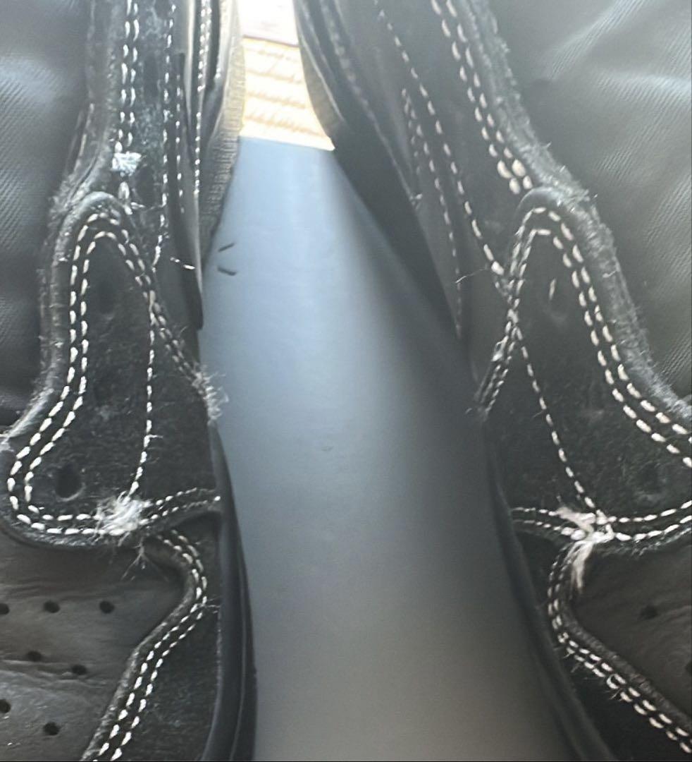 靴 TravisScott AirJordan 1 Low BlackPhantom