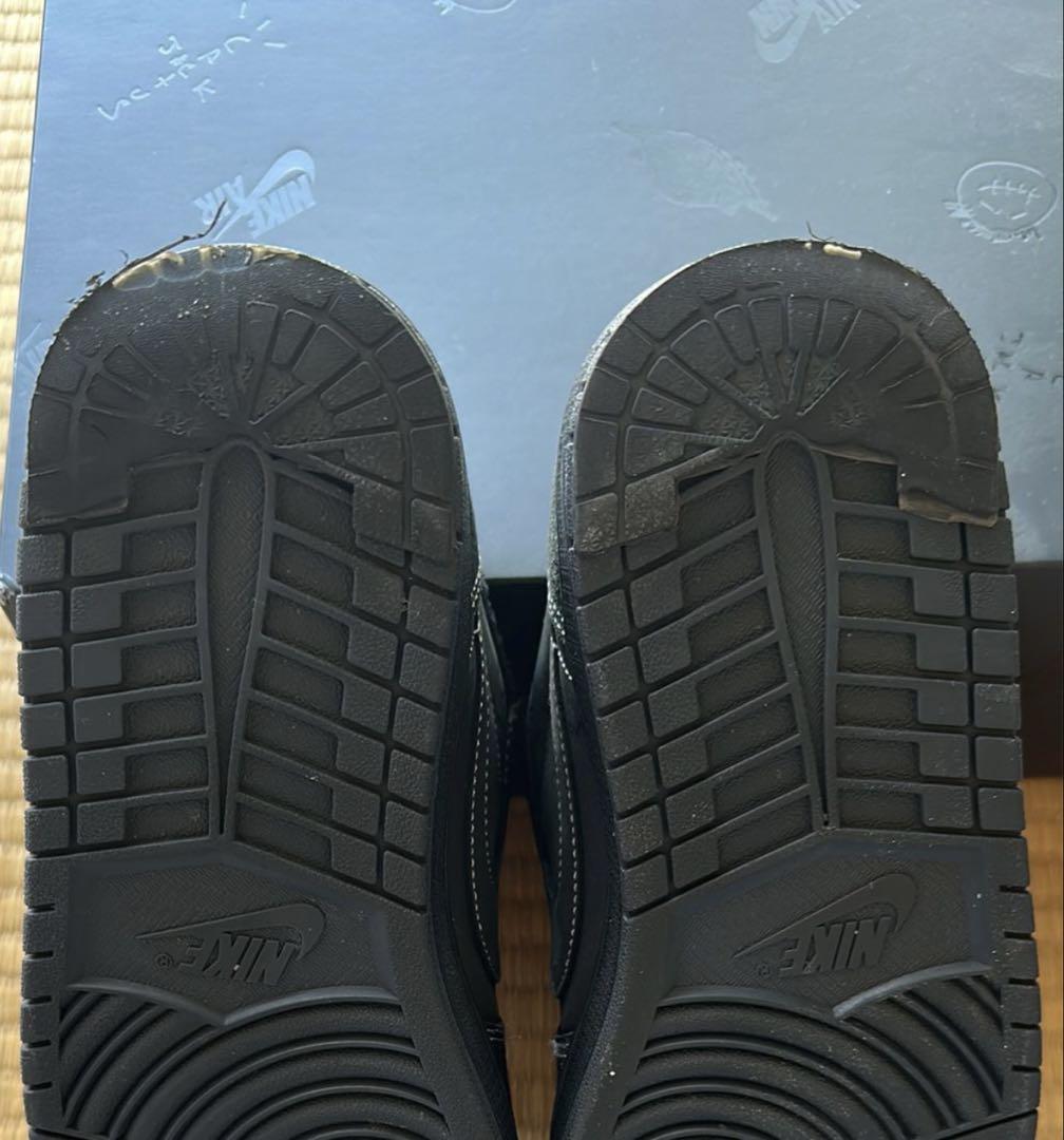 靴 TravisScott AirJordan 1 Low BlackPhantom