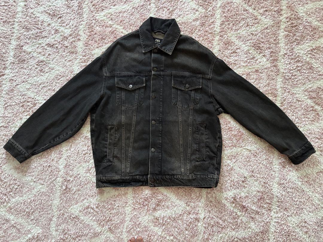 ZARA ブラックデニムジャケット MAN NEW YORK EDITION