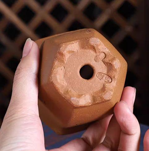 小六方鉢 手刻絵多肉鉢 紫砂の鉢 盆栽鉢 植木鉢 小品盆栽鉢 大品盆栽鉢