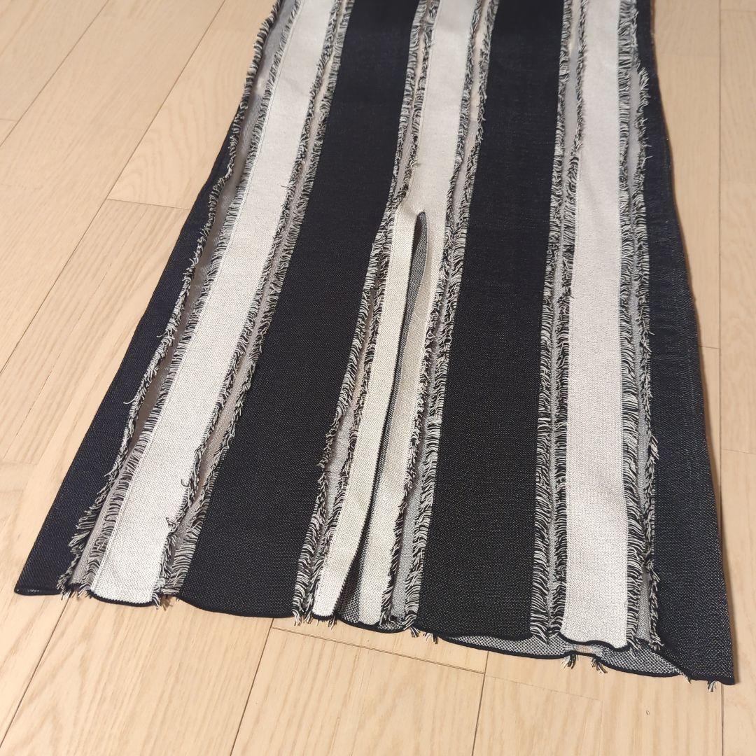 Ameri　MULTI STRIPE JACQUARD DRESS
