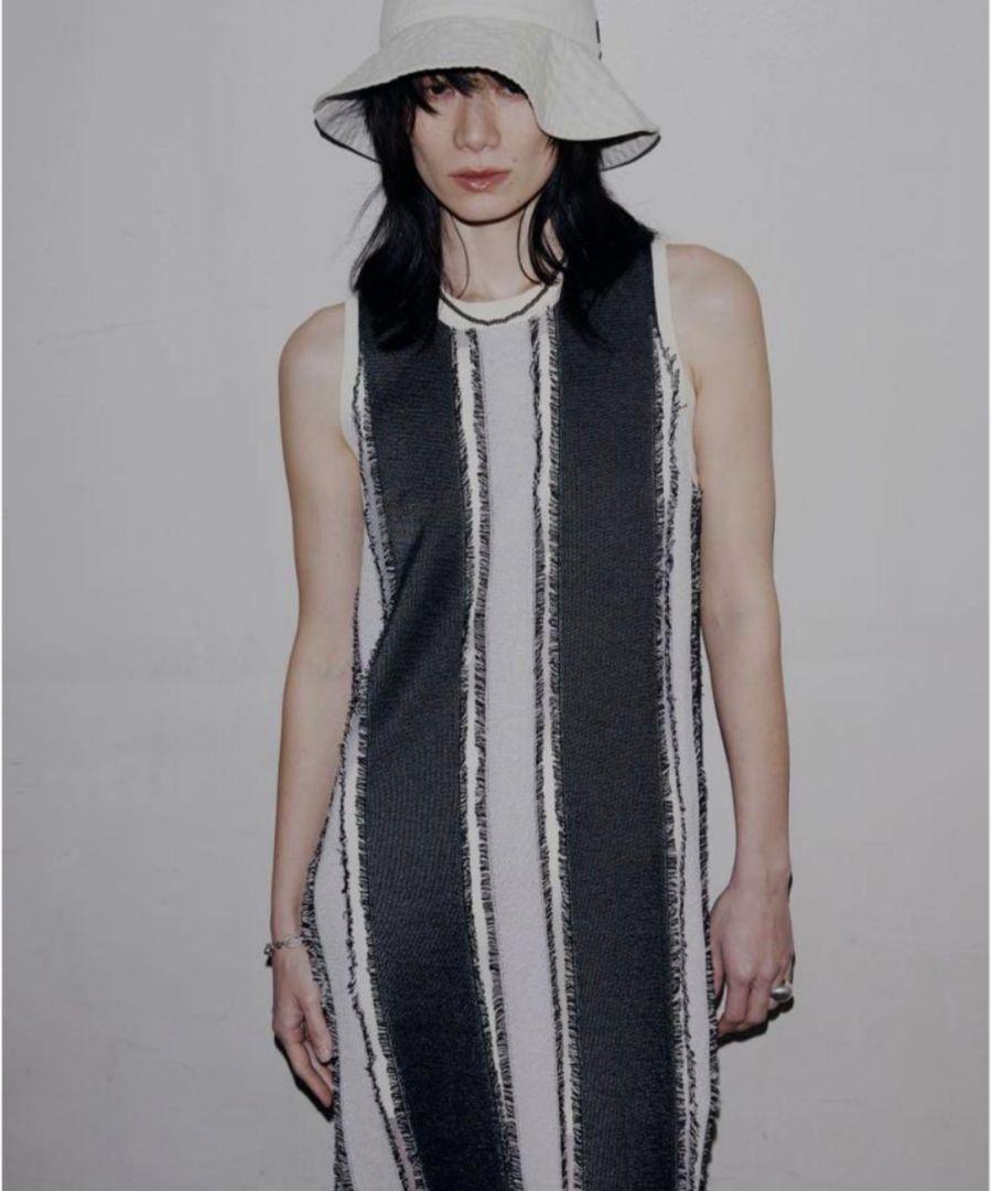Ameri　MULTI STRIPE JACQUARD DRESS