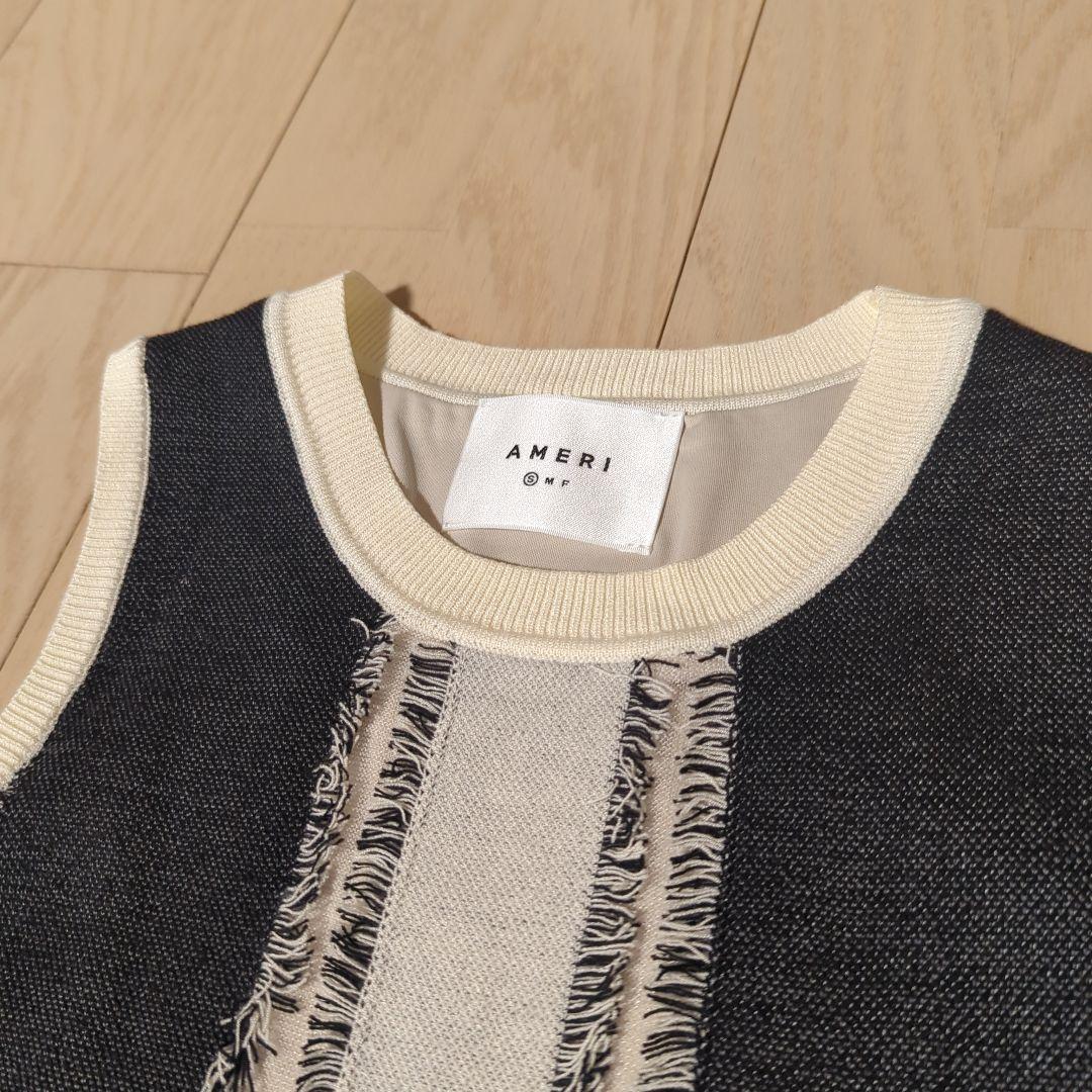 Ameri　MULTI STRIPE JACQUARD DRESS