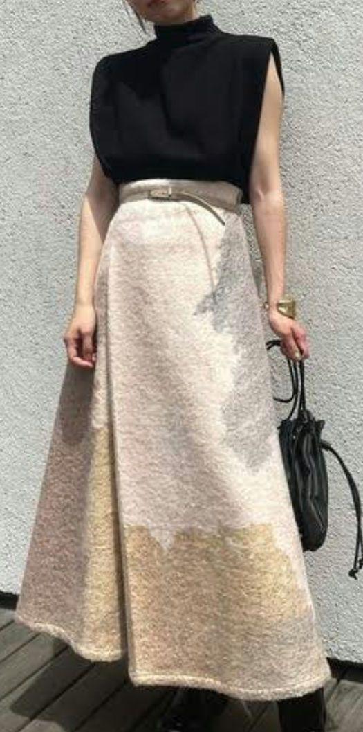 Ameri ANDREA ABSTRACT PAINT SKIRT