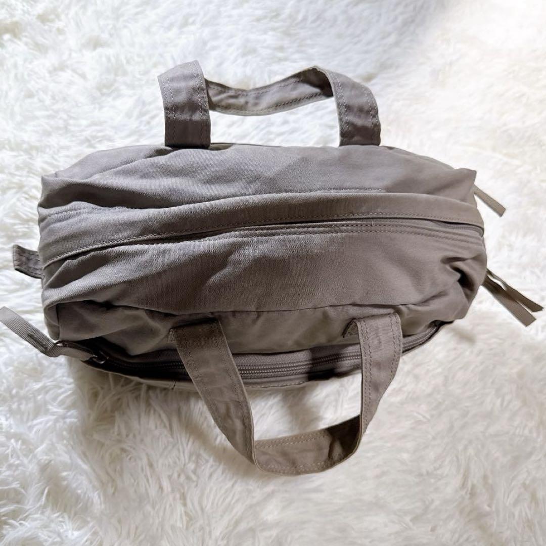 美品✨ PORTER　ポーター ミニボストンバッグ グレイ カーキー グレージュ