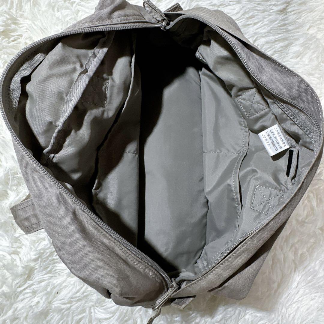 美品✨ PORTER　ポーター ミニボストンバッグ グレイ カーキー グレージュ